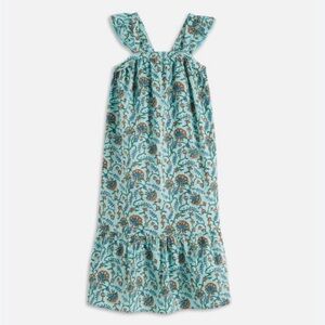 Cyrillus girls long floral cotton dress